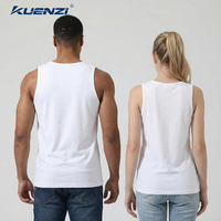 Débardeur unisexe Kuenzi en coton 95% et élasthanne 5% (220 GSM), doux, respirant, vierge, grande taille 6X, col rond, pour homme