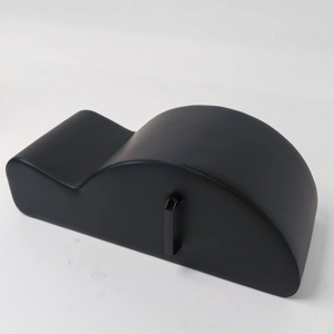 Correttore Spinale per Pilates Multifunzione in Pelle Microfibra con Maniglia, Nero, per Uso Commerciale in Studio - Product Image 1