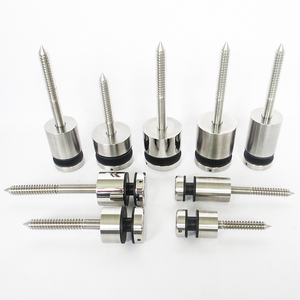 Оптовая продажа, современная настенная стойка из нержавеющей стали для стеклянных кабельных перил для лестниц, Балконный поручень, зеркальная отделка - Product Image 6