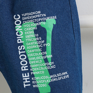 Produits les plus vendus : Costumes pour garçons, vêtements pour enfants, style sport scolaire, avec revers, coutures colorées, lettres et motifs floraux - Product Image 5