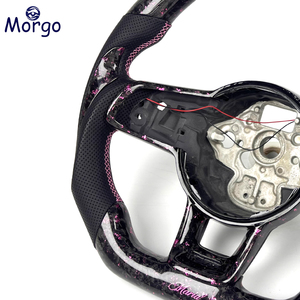 Volante Deportivo de Fibra de Carbono Forjado Personalizado con Pantalla LED Mejorada para el <span class=keywords><strong>Interior</strong></span> del Automóvil, para Volkswagen MK7 <span class=keywords><strong>Golf</strong></span> 7 <span class=keywords><strong>GTI</strong></span> MK6 - Product Image 6