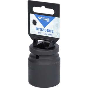 Brilliant Tools Douille 12 pans à impact 3/4 ", 32mm, courte - Product Image 4