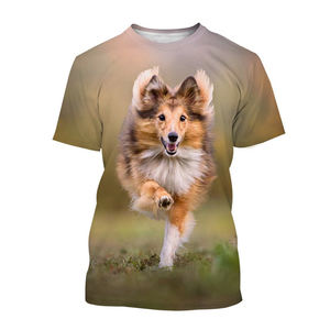 Camiseta con Estampado Digital 3D de Perro Sheltie para Hombre y Niño 2022 <span class=keywords><strong>Border</strong></span> <span class=keywords><strong>Collie</strong></span> Unisex Personalizada con Estampado Completo OEM y ODM - Product Image 5