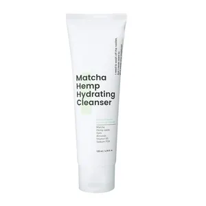 Private Label Matcha Hemp Seed Oil Hydrating Moisturizing Face Cleanser For Sensitive Skin