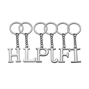 RENHUI 26 W <span class=keywords><strong>I</strong></span> T K J letras inicial llavero personalizado Metal letra alfabeto llaveros para llaveros - Product Image 1