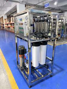 מערכת טיפול במים מסחרית 1000 ליטר עם בקרת PLC, אוסמוזה הפוכה, משאבה, מיכלים ומעטפת ממברנה מפלדת אל-חלד - Product Image 1