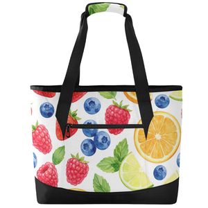 Sac isotherme personnalisé à imprimé fruits, grande capacité, pour femmes et filles, vente en gros - Product Image 6