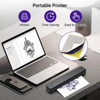 Mini Imprimante Thermique Portable C80S A4, Étiqueteuse Sans Encre Multifonctionnelle avec Batterie USB 1500mAh en Stock
