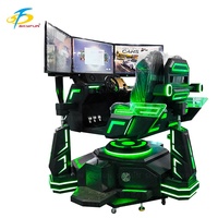 Simulador de Carreras Triaxial de 3 Grados de Libertad y 3 Pantallas, Equipo de Movimiento Dinámico para Arcade, Simulador de Conducción para Centro de Juegos Arcade