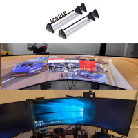 Eliminador de Bordes para Tres Monitores, Empalmador Óptico Sin Costuras, Kit Universal para Simulador de Carreras, Accesorios para Juegos