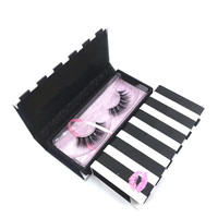 Kit de cils Eyeliner magnétique personnalisé de luxe Boîte à cils magnétique Faux cils magnétiques