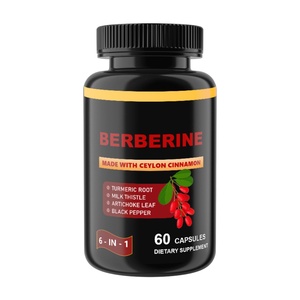 Cápsulas de Berberina OEM/ODM con Canela de Ceilán, Cúrcuma, Cardo Mariano, Alcachofa y Pimienta Negra para Adultos - Product Image 1