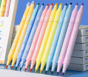 Hot Selling High Quality <b>Multicolor</b> Mini Chisel Tip Fluorescent Ink Portable Highlighter Marker - Product Image 2