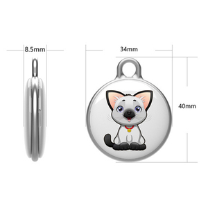 Localizador GPS Redondo Inteligente para Mascotas <span class=keywords><strong>F3</strong></span> International, Mini Rastreador Antipérdida, Resistente al Agua IP67, Localizador Bluetooth para Perros y Gatos - Product Image 6