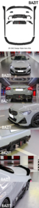 Pièces automobiles pour BMW 2S G42 <span class=keywords><strong>TK</strong></span> Design Style noir brillant Kits de pare-chocs de voiture pour diffuseur arrière avec embouts d'échappement2021 + - Product Image 3