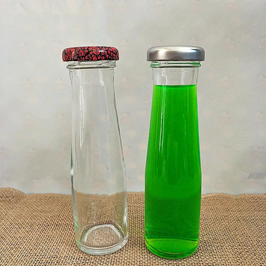 4oz 120ml empty portable clear fresh lemon water drink orange juice bottle glass for sale