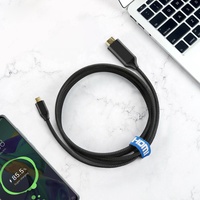 Câble USB-C universel haute qualité 2.0, 4K 1080P 30Hz, connecteurs plaqués or, gaine en PVC, blindage tressé pour ordinateur et HDTV