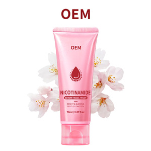 Sérum Nettoyant <span class=keywords><strong>Visage</strong></span> OEM à la Niacinamide 70ml Marque Privée Éclaircissant Doux Non Desséchant Moussant Rapidement - Product Image 1