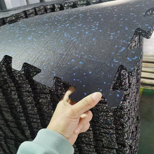 <span class=keywords><strong>Tapis</strong></span> de sol en caoutchouc EPDM pour salle de sport professionnelle Dinuo, <span class=keywords><strong>tapis</strong></span> de sol en caoutchouc puzzle 100*100cm - Product Image 2