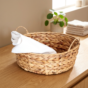 Handwoven Seagrass Water Hyacinth Vintage Eco-Friendly <b>Storage</b> <b>Basket</b> Handle Multi-Purpose <b>Hanging</b> Floor Organizer Novelty Hooks - Product Image 4