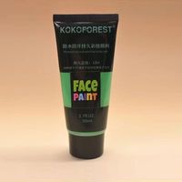 Tube de 50 ml imperméable, résistant à la transpiration, longue durée, séchage rapide pour la peinture faciale en pâte