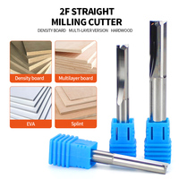 Fraise droite en carbure YingBa à 2 dents, 3,175 mm, 6 mm, 8 mm, fraise à bout plat pour le fraisage CNC du bois