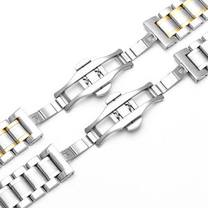 つや消しステンレス鋼時計バンドアクセサリー18mm 20mm 22mm金属ビーズ時計ストラップ在庫あり - Product Image 2