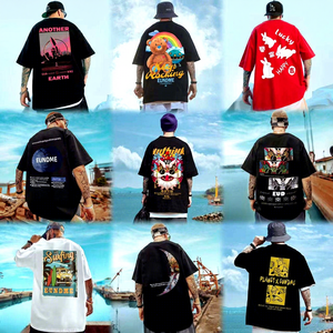 เสื้อยืดแขนสั้นพิมพ์ลายทรงหลวมโอเวอร์ไซส์แฟชั่นใหม่ปี 2026 สำหรับผู้ชาย สไตล์ลำลองฤดูร้อน เหมาะสำหรับตลาดยุโรปและอเมริกา - Product Image 2