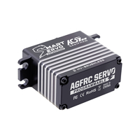 AGFRC Servo numérique 0.082Sec étanche IP67 engrenages en acier 4-Pole 54kg-cm Brushless RC Servo pour 1/8 RC Cars