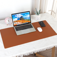 Alas meja kantor besar, penutup meja Keyboard komputer Desktop alas Mouse Gaming tahan air kulit gabus