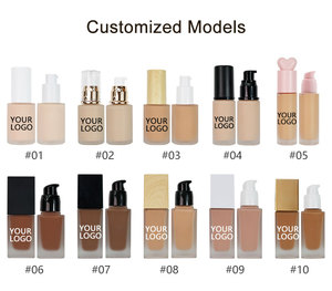 पेशेवर उच्च अंत पूर्ण कवरेज छुपाने वाले वाटरप्रूफ मैट फिनिश लिक्विड फाउंडेशन सभी प्रकार के लिए - Product Image 4