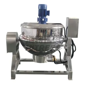 Factory Directly Supply Electric Jacketed Kettle Cooking Mixer Steam Jacketed Cooking Kettle Equipment