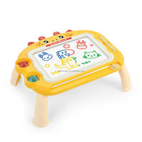 Tableau d'écriture magnétique 2-en-1 pour enfants, table de dessin portable pour tout-petits, tableau d'art graffiti, peinture pour une enfance magnifique