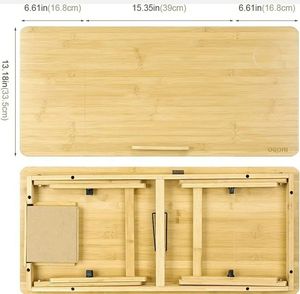 Tùy chỉnh tre máy tính xách tay đứng với điều chỉnh gấp chân và chuột <span class=keywords><strong>Pad</strong></span> khay cho máy tính xách tay - Product Image 6