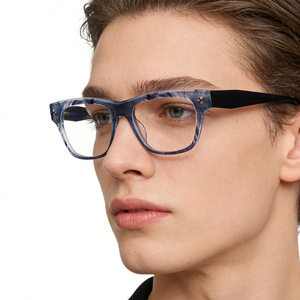 Montature per Occhiali Benyi in Acetato Spesso e Quadrato, Occhiali Anti Luce Blu per Uomo e Donna, Montature Ottiche all'Ingrosso - Product Image 1