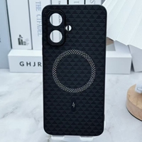 Coque de téléphone BAILI en gros pour Infinix Smart 9/POP10, modèle africain, couleur unie, motif losange, entièrement enveloppante, avec dos magnétique