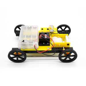 Kit de ensamblaje de coche con cambio de marchas para niños, juguete educativo de ciencia, experimento de física, bricolaje, STEM, control manual de plástico, funciona con pilas - Product Image 1