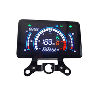 Compteur de vitesse numérique pour moto Honda EX5, tableau de bord avec support, tachymètre, tension, kilométrage, indicateur universel