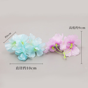 Cabezas de Flores de Cerezo Artificiales de Seda, Alta Simulación, Decoraciones para Bodas, Rosa, Blanco, Rosa Melocotón, Azul Cielo, Morado, Champán - Product Image 2