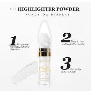 Body Glitter Highlighter Powder Maquillaje por mayor Private Label Custom 6 Color polvo de hadas Maquillaje suelto Highlighter - Product Image 2