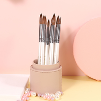 Brosse à ongles professionnelle personnalisée pour décoration d'ongles Nouveau style de produit Taille 2-22 100% Pure Kolinsky Soft Sable Hair