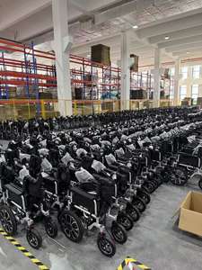 Fauteuil roulant manuel 4x4 en alliage d'aluminium pliable portable pour personnes âgées, aide à la marche en extérieur, hauteur réglable, <span class=keywords><strong>béquilles</strong></span>, marcheur - Product Image 5