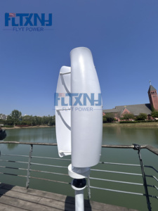 Générateur éolien à axe vertical à aimants permanents Rose White 1000W 24V, faible vitesse, énergie libre, Windkraftanlage - Product Image 1