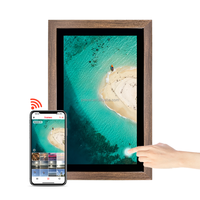 Pro bingkai foto Digital 18.5 ", bingkai foto Digital HD IPS layar sentuh, dapat dipasang di dinding elektronik, berbagi foto video melalui Frameo