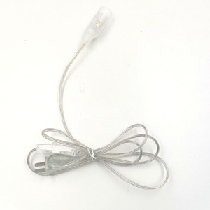 Cable de alimentación transparente <span class=keywords><strong>con</strong></span> <span class=keywords><strong>interruptor</strong></span> E14 y <span class=keywords><strong>enchufe</strong></span> estadounidense para lámpara de sal del Himalaya, 1.8m - Product Image 2