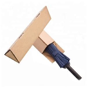 Long cardboard carton folding corrugated mailing custom triangle shaped packaging box