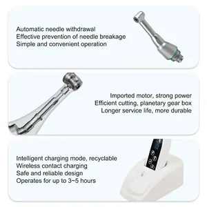 Elijah Moteur endo à LED dentaire sans fil 16:1 Tête de réduction de contre-angle Pièce à main dentaire basse vitesse Electricité Endodoncia - Product Image 4