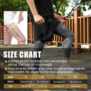 OEM Compresión Baloncesto Deporte Pierna completa Compresión Manga Fútbol Pierna Mangas Fútbol Compresión Pierna Mangas - Product Image 4