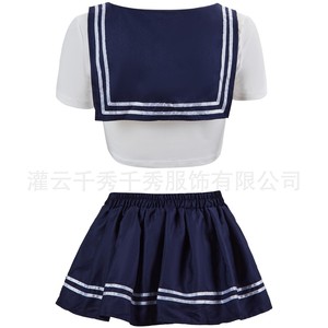 Commerce extérieur de lingerie sexy grande taille européenne et américaine, jupe plissée séduisante style uniforme scolaire, pure et élégante. - Product Image 3