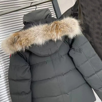 Manteau d'hiver chaud de style classique, coupe-vent, parka pour homme, veste en duvet de canard